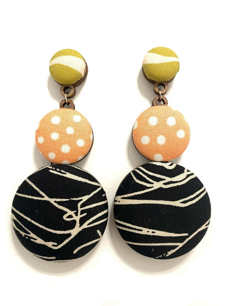 BOTÓN DE AZÚCAR - Big Earrings- Pastels and Black