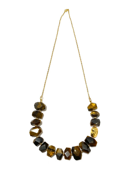 HC DESIGNS- Tiger Eye Chain Necklace