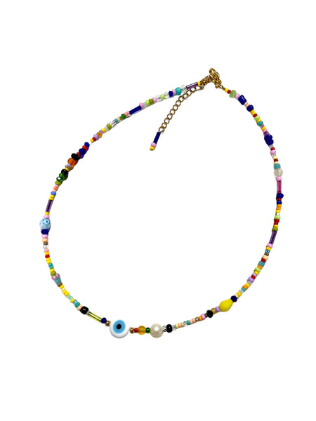 HC DESIGNS - Seed Beads Multicolor Evil Eye