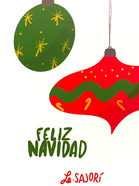 SAJORÍ - Greeting Card - Feliz Navidad Guirnalda