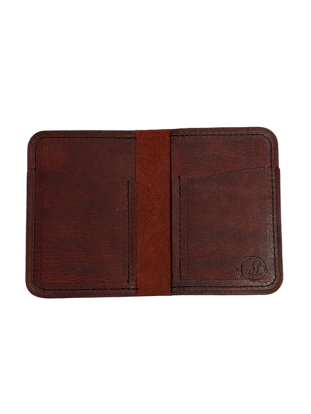 IGUACA -Simple vertical wallet - Rustic Red