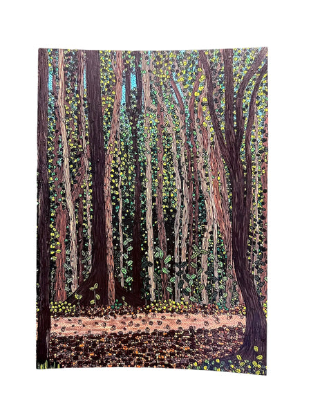 SUSANA CACHO - 5" x 7” Art Print- Pterocarpus Forest, Humacao