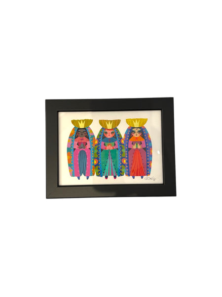 NÍVEA ORTÍZ - GIGLEÉ - Reinas Magas Funky - 5 x 7 Framed Print 1