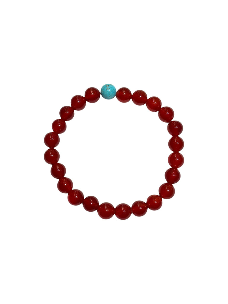 ALPHA BY FRANCO - Stone bracelet - Carnelian 8mm