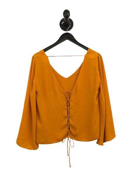 THRIFT- Mustard Blouse - Medium