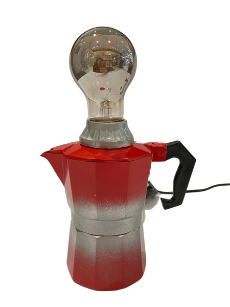 ENCENDÍA- Greca Lamp- Red Silver