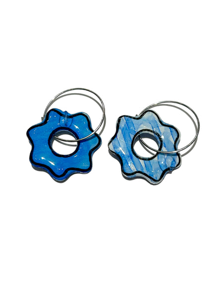 CAMBALACHE BY VIRGINIA NIN- Reversible Hoops - Mini Flower 02