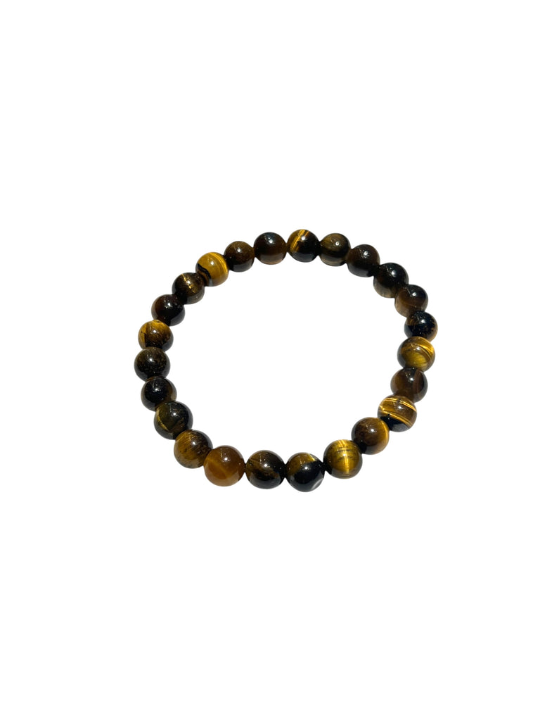 ALPHA BY FRANCO - Stone bracelet - Glossy Tiger Eye 8mm