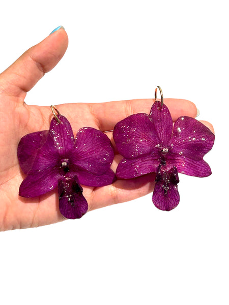 FLORE.C - Purple Orchid Hoops - O.04