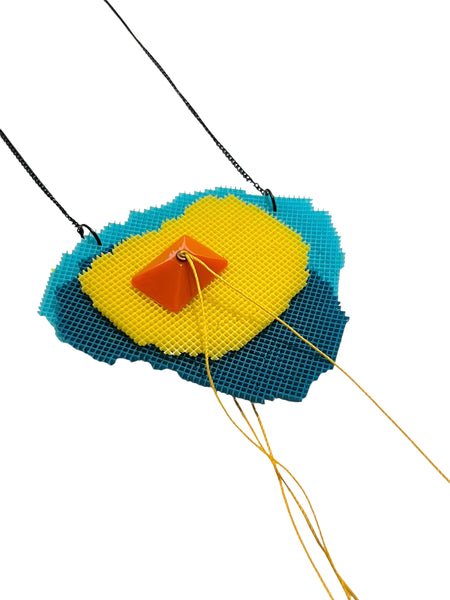 MIND BLOWING PROJECT- Catarsis Necklace - Aqua Yellow