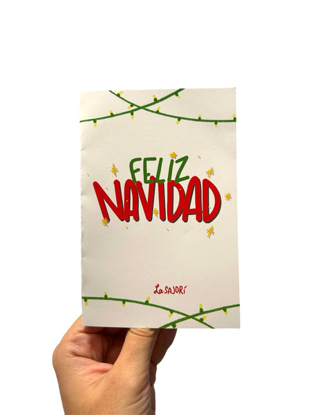 SAJORÍ - Greeting Card- Feliz Navidad Texto