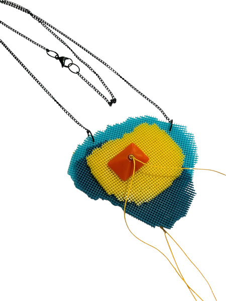 MIND BLOWING PROJECT- Catarsis Necklace - Aqua Yellow