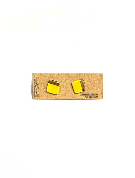 ITSARI- 22k Detail Studs - Square (more colors available)