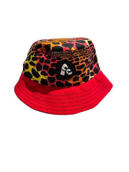 ASHLEEN CASTILLO - Bucket Hat - Red Leopard