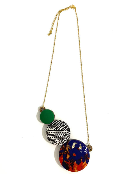 BOTÓN DE AZÚCAR- Paleta Necklace- Flower Elegance