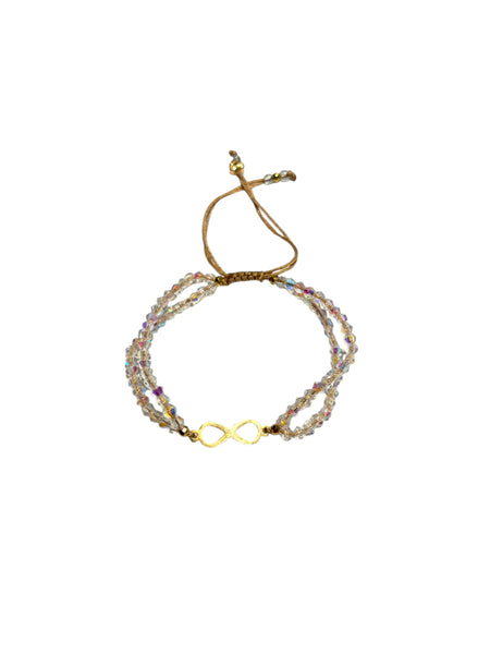 E-HC DESIGNS- Double Crystals Infinity Bracelet