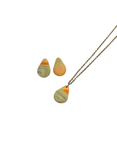 COCOLEÉ - Necklace and Studs Set (More Colors Available)