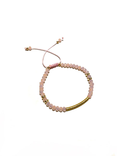 E-HC DESIGNS- Curved Golden Tube Adjustable Bracelet (more colors available)