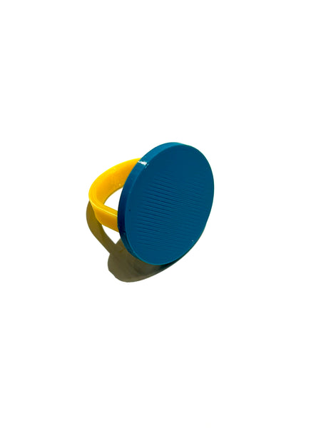 MENEO- Circle Teal Ring