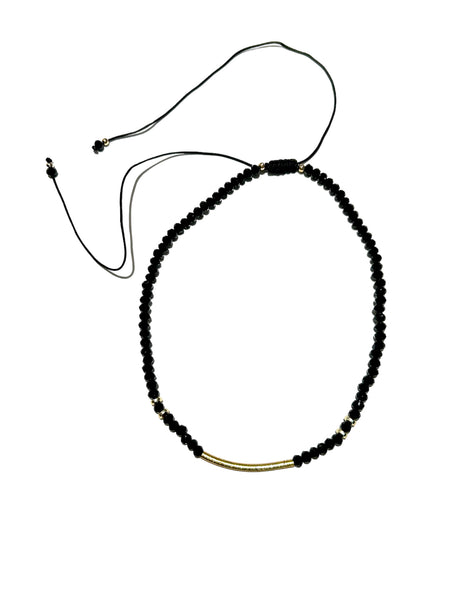 E-HC DESIGNS-  Curved Golden Tube Adjustable Chokers (more colors available)