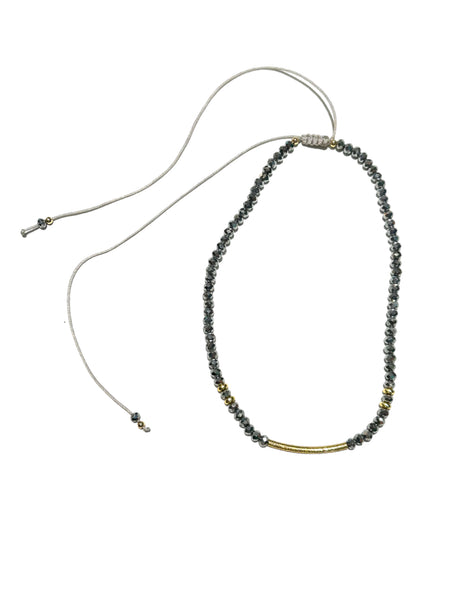 E-HC DESIGNS-  Curved Golden Tube Adjustable Chokers (more colors available)