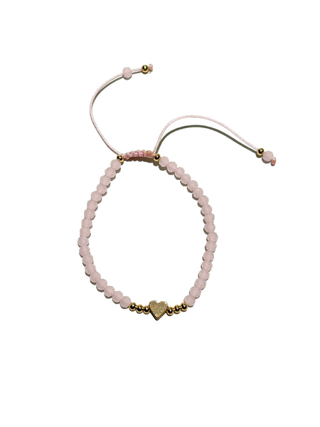 E-HC DESIGNS- Full Crystal Heart Adjustable Bracelets