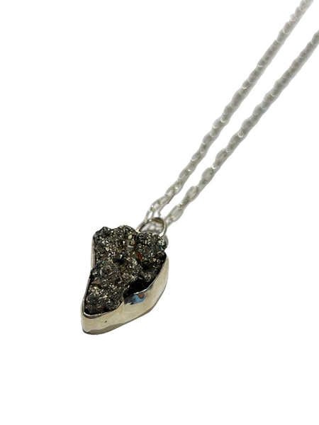 UNEVEN JEWELRY - Pyrite Cluster Necklace