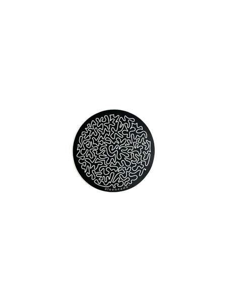 ALEENEADO- Circle Sticker - White, Red or Black