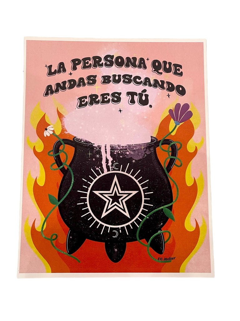 EG ATELIER- 8.5" x 11" Art Print-  La Persona Que Andas Buscando