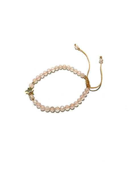 E-HC DESIGNS- Star Pendant Stone Adjustable Bracelet (different stones available)