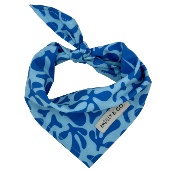 MOLLY & CO. - Dog Bandana- Blue Marina