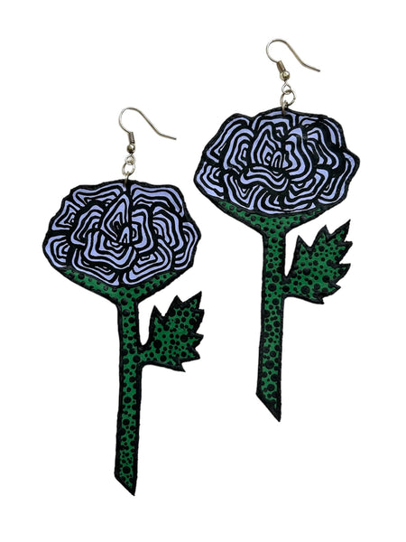 AMARTE DURAN- Stemmed Roses Earrings (different colors available)