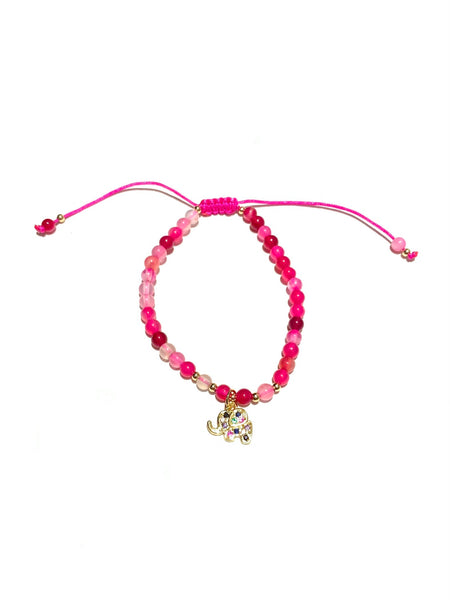 E-HC DESIGNS- Pendant Charm Stone Bracelet (different colors available)