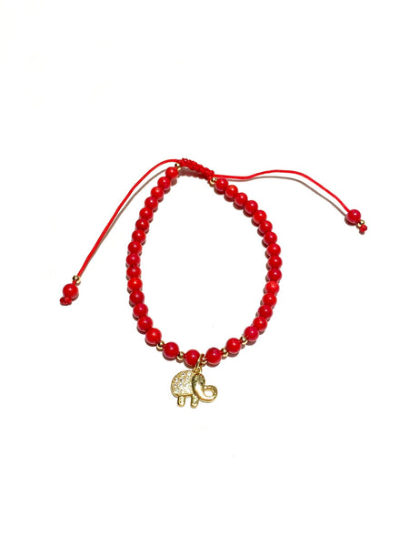 E-HC DESIGNS- Pendant Charm Stone Bracelet (different colors available)