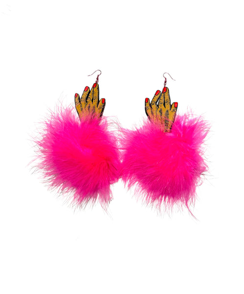 AMARTE DURAN - Burlesque Hand Earrings (different colors available)