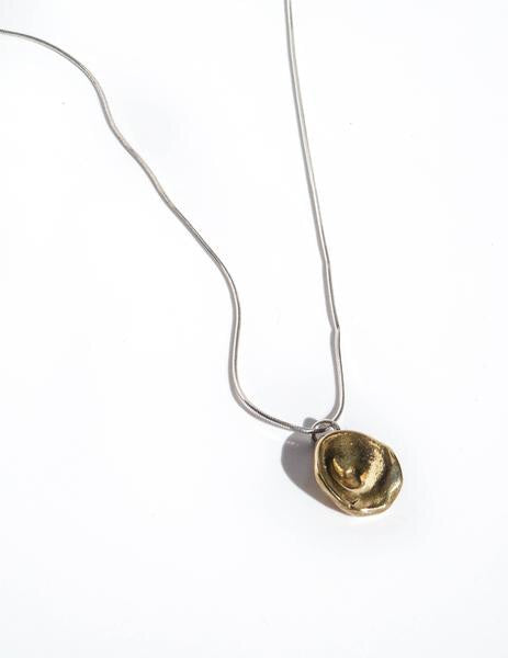 DOS PINCELES - Gota Necklace (Silver or Brass)