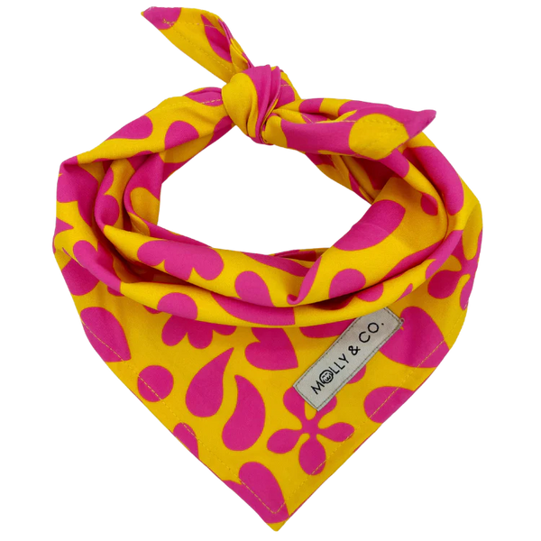 MOLLY & CO. - Dog Bandana- Sunny Vibes Yellow