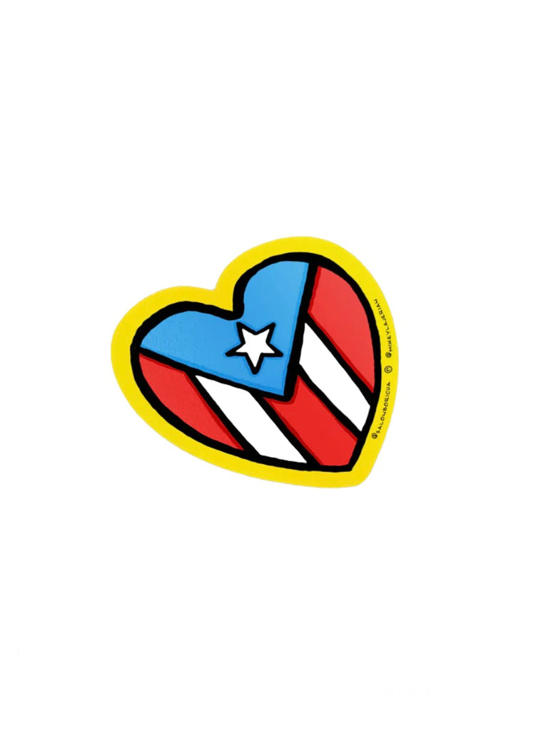 SALÓN BORICUA - Bandera PR: Corazon