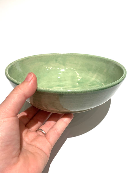 NIETO CERAMICS- Light Green Medium Round Bowl