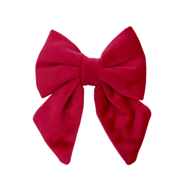 MOLLY & CO. - Sailor Pet Bowtie- Scarlet Velvet