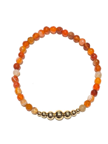 E-HC- Golden Spheres Stone Bracelet (different colors available)