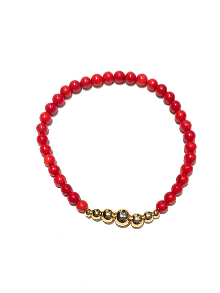 E-HC- Golden Spheres Stone Bracelet (different colors available)