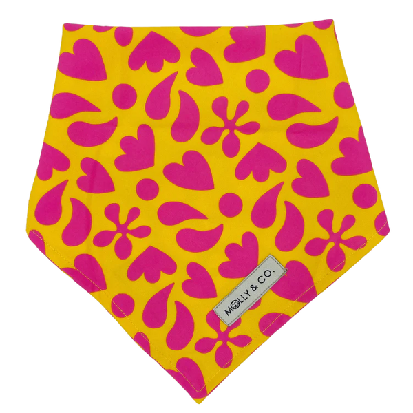 MOLLY & CO. - Dog Bandana- Sunny Vibes Yellow