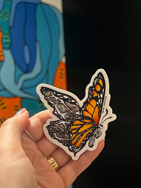 PSYCHEDELIC DOODLE - Monarca Sticker