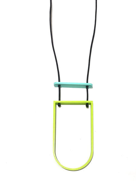 MENEO- Long Semi Oval Necklace (many colors available)