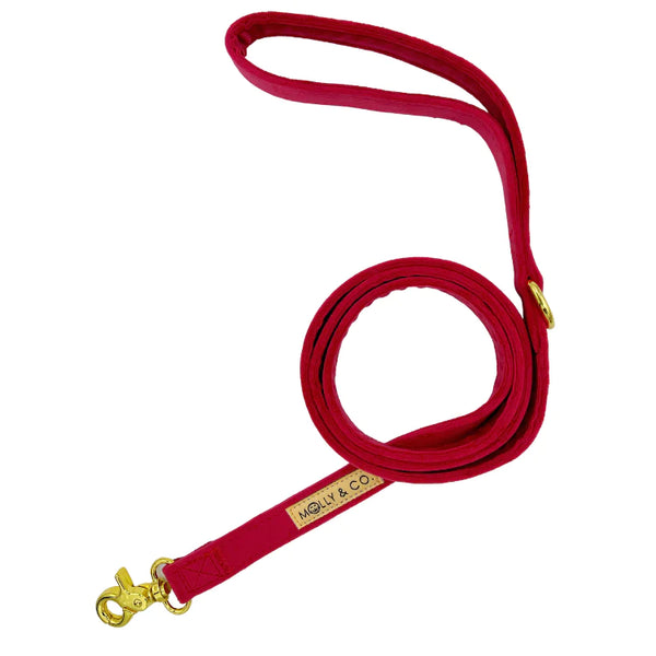 MOLLY & CO. - Leash- Scarlet Velvet