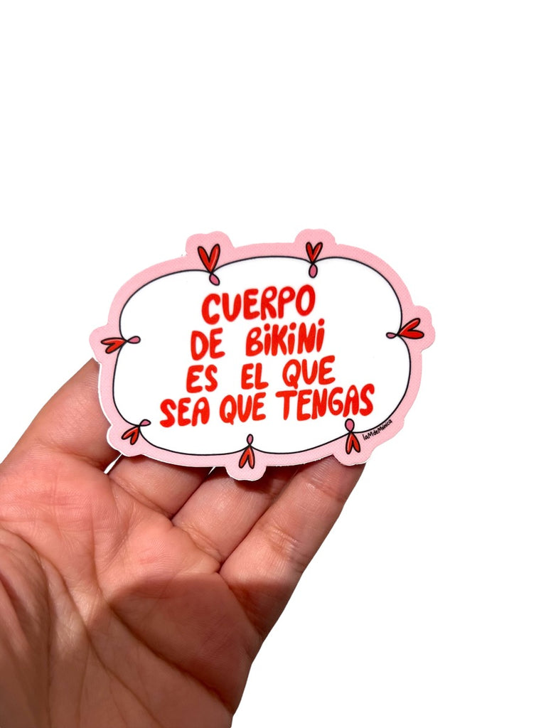 LA M DE MONICA - Cuerpo De Bikini - Sticker