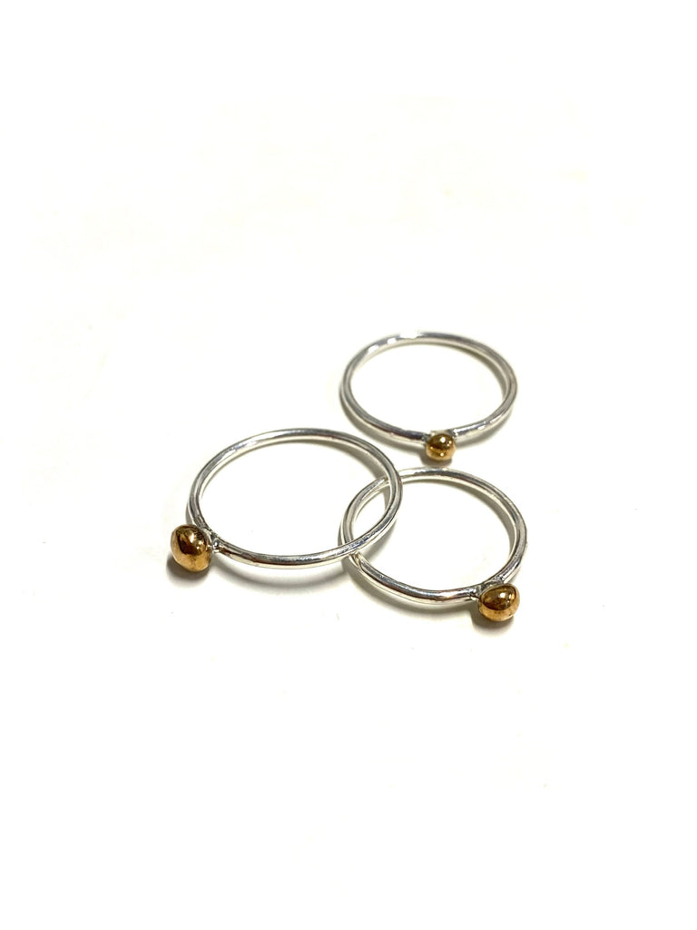 MONIQUE MICHELE- Pebble Thin Stackable Ring