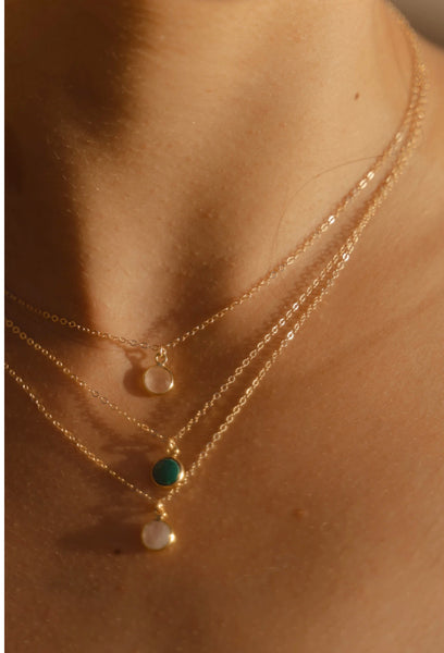 MUNS - Peridot Drop Necklace