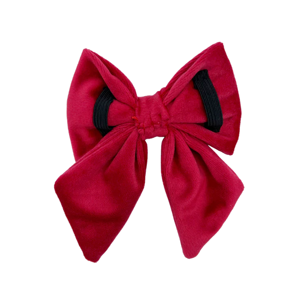 MOLLY & CO. - Sailor Pet Bowtie- Scarlet Velvet